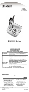 Manual Uniden EXAI 8580 Wireless Phone