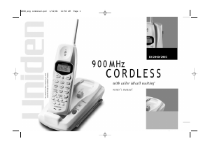 Handleiding Uniden EXI 2960 Draadloze telefoon