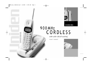 Manual Uniden EXI 2965 Wireless Phone