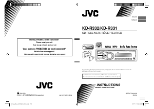 Manual JVC KD-R332 Car Radio