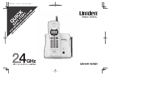 Manual Uniden EXI 3246 Wireless Phone