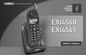 Manual Uniden EXI 4561 Wireless Phone