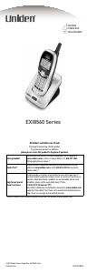 Manual Uniden EXI 8560 Wireless Phone