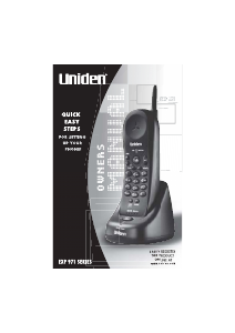 Manual Uniden EXP 971 Wireless Phone