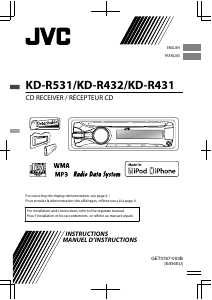 Manual JVC KD-R431 Car Radio