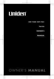 Manual Uniden EXP 7241 Wireless Phone