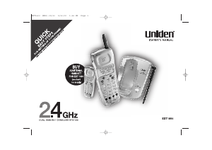 Manual Uniden EXT 1460 Wireless Phone