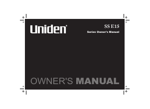 Manual Uniden SS E15 Wireless Phone