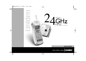 Manual Uniden TRU 548 Wireless Phone