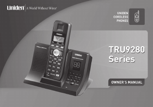 Manual Uniden TRU 9280 Wireless Phone