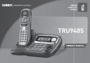 Manual Uniden TRU 9485 Wireless Phone