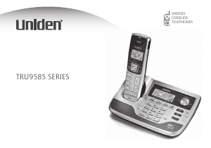 Manual Uniden TRU 9585 Wireless Phone