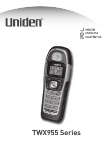 Manual Uniden TWX 955 Wireless Phone
