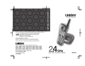 Manual Uniden TXC 400 Wireless Phone