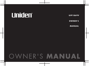 Manual Uniden UIP 1869V Wireless Phone
