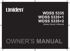 Manual Uniden WDSS 5335+1 Wireless Phone