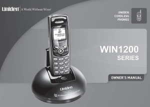 Manual Uniden WIN 1200 Wireless Phone