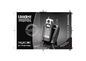 Manual Uniden WXI 377 Wireless Phone