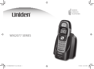 Manual Uniden WXI 2077 Wireless Phone