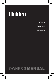 Manual Uniden XS 1210 Wireless Phone