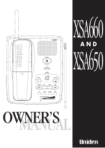 Manual Uniden XSA 650 Wireless Phone