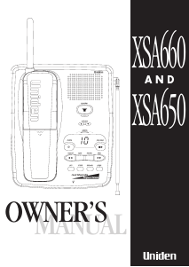 Manual Uniden XSA 660 Wireless Phone
