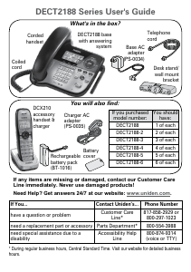 Handleiding Uniden DECT 2188 Telefoon