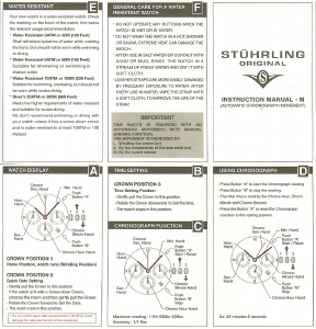 Manual Stührling M Movement