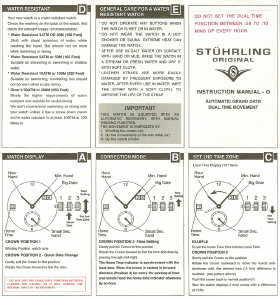 Manual Stührling O Movement