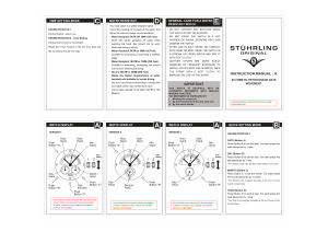 Manual Stührling R Movement