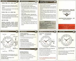 Manual Stührling WT Movement