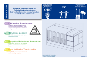 Bedienungsanleitung Sauthon 318340 Babybett