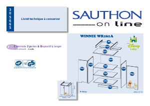 Priručnik Sauthon 305665 Winnie WR161A Komoda za presvlačenje