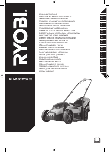 Instrukcja Ryobi RLM18C32S25S Kosiarka