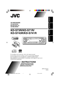 Handleiding JVC KD-S73R Autoradio