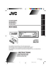 Manual JVC KD-S621 Car Radio