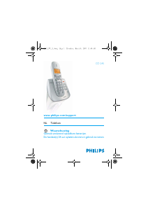 Handleiding Philips CD245 Draadloze telefoon