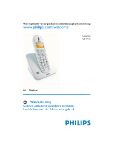 Handleiding Philips CD250 Draadloze telefoon