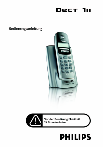 Bedienungsanleitung Philips DECT 111 Schnurlose telefon