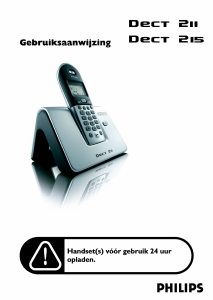 Handleiding Philips DECT 215 Draadloze telefoon