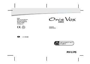 Handleiding Philips Onis 380 Vox Draadloze telefoon