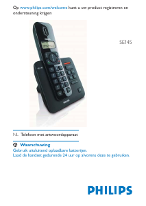 Handleiding Philips SE145 Draadloze telefoon