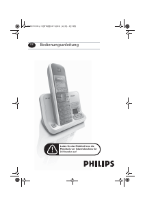 Bedienungsanleitung Philips SE435 Schnurlose telefon