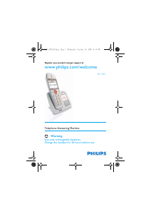 Manual Philips XL665 Wireless Phone