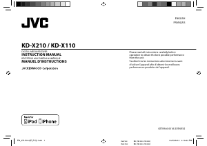 Handleiding JVC KD-X110 Autoradio