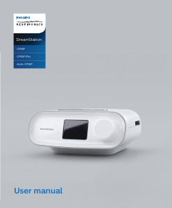 Manual Philips Respironics DreamStation CPAP Machine