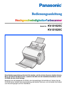Bedienungsanleitung Panasonic KV-S1025C Scanner