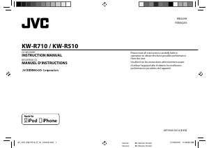 Mode d’emploi JVC KW-R510 Autoradio