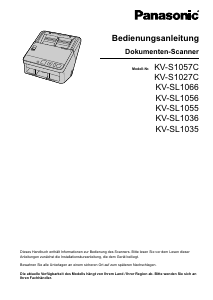 Bedienungsanleitung Panasonic KV-SL1036 Scanner