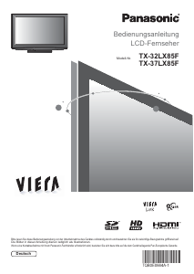 Bedienungsanleitung Panasonic TX-32LX85F Viera LCD fernseher
